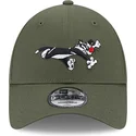 new-era-curved-brim-sylvester-9forty-looney-tunes-green-adjustable-cap