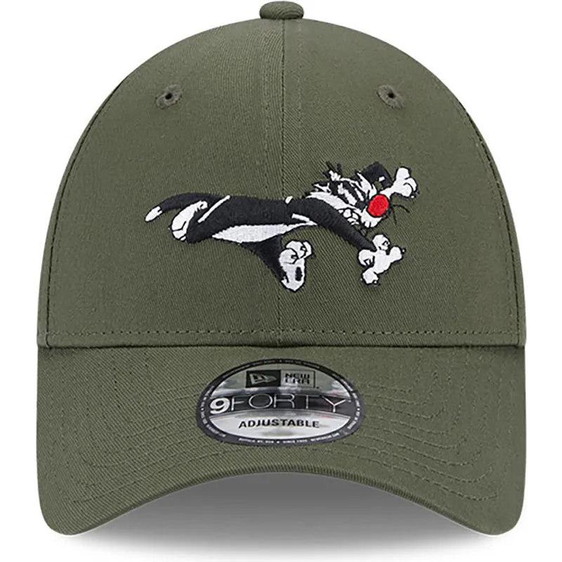 kasketter-buet-gron-justerbar-rem-9forty-fra-silvestre-looney-tunes-af-new-era