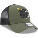 kasketter-buet-gron-snapback-a-frame-fra-piolin-y-silvestre-looney-tunes-af-new-era