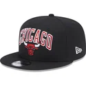 sort-flad-snapback-9fifty-patch-kasket-fra-chicago-bulls-nba-fra-new-era