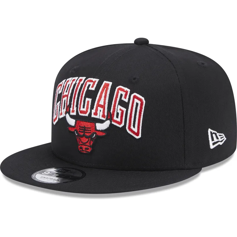 sort-flad-snapback-9fifty-patch-kasket-fra-chicago-bulls-nba-fra-new-era