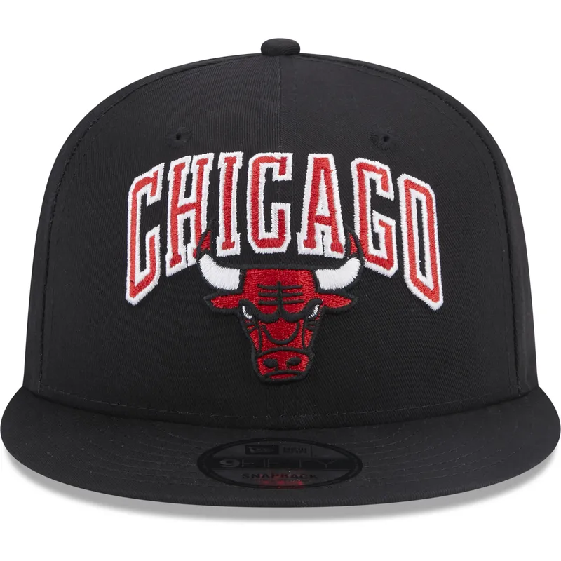 sort-flad-snapback-9fifty-patch-kasket-fra-chicago-bulls-nba-fra-new-era