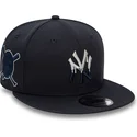 kasketter-flad-marinebla-snapback-9fifty-team-drip-fra-new-york-yankees-mlb-af-new-era