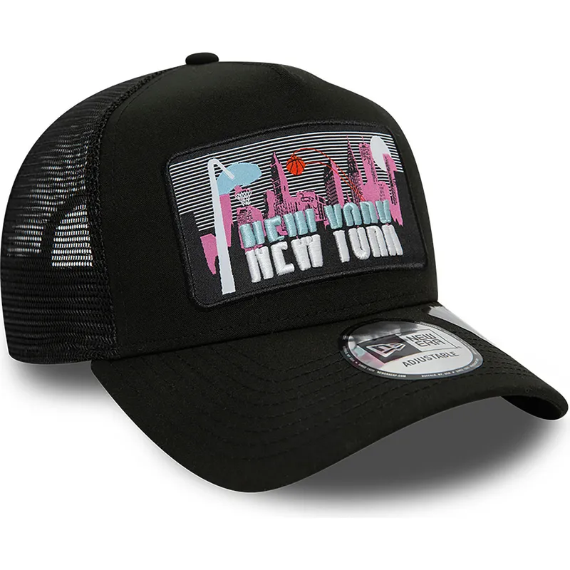 kasketter-buet-sort-snapback-a-frame-repreve-license-plate-fra-new-york-af-new-era