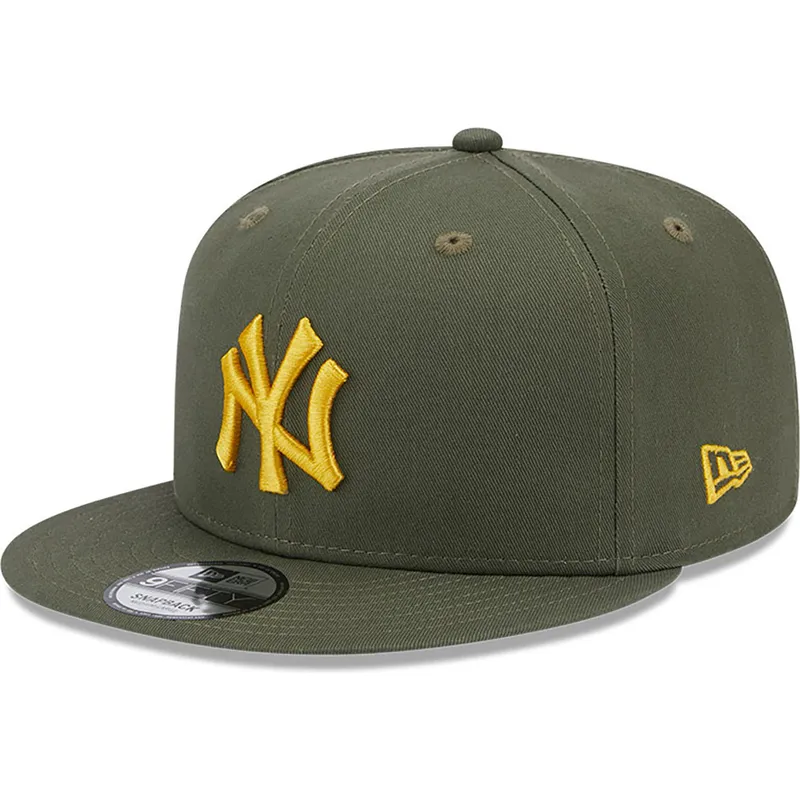 kasketter-flad-gron-snapback-9fifty-side-patch-fra-new-york-yankees-mlb-af-new-era
