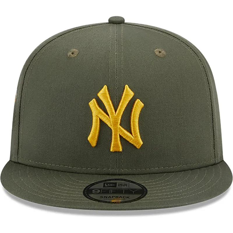 kasketter-flad-gron-snapback-9fifty-side-patch-fra-new-york-yankees-mlb-af-new-era