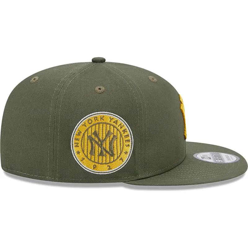 kasketter-flad-gron-snapback-9fifty-side-patch-fra-new-york-yankees-mlb-af-new-era