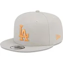 kasketter-flad-beige-snapback-9fifty-side-patch-fra-los-angeles-dodgers-mlb-af-new-era
