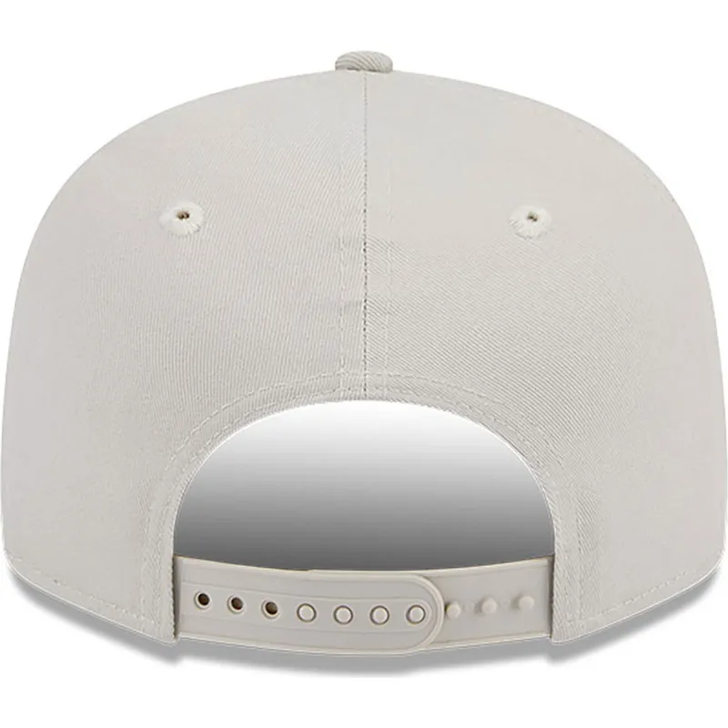 kasketter-flad-beige-snapback-9fifty-side-patch-fra-los-angeles-dodgers-mlb-af-new-era