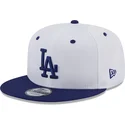 kasketter-flad-bla-snapback-9fifty-white-crown-patch-fra-los-angeles-dodgers-mlb-af-new-era