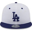 kasketter-flad-bla-snapback-9fifty-white-crown-patch-fra-los-angeles-dodgers-mlb-af-new-era