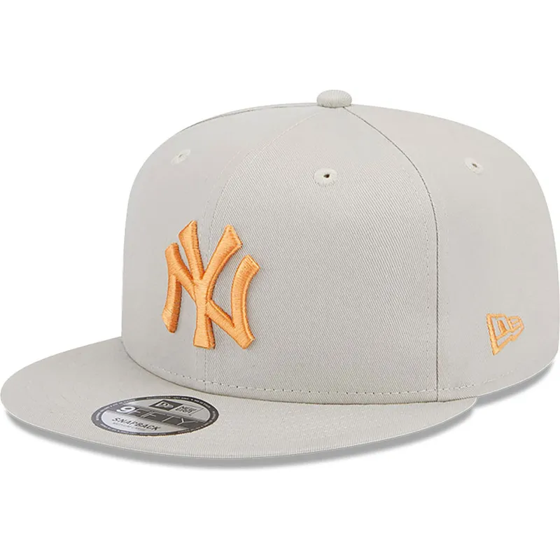 kasketter-flad-beige-snapback-9fifty-side-patch-fra-new-york-yankees-mlb-af-new-era