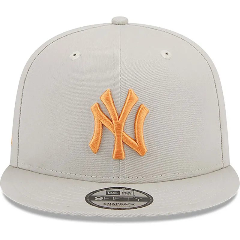 kasketter-flad-beige-snapback-9fifty-side-patch-fra-new-york-yankees-mlb-af-new-era