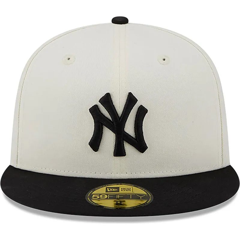 kasketter-flad-hvid-tilpasset-59fifty-championships-fra-new-york-yankees-mlb-af-new-era