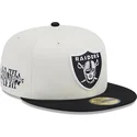 kasketter-flad-hvid-tilpasset-59fifty-championships-fra-las-vegas-raiders-nfl-af-new-era