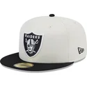 kasketter-flad-hvid-tilpasset-59fifty-championships-fra-las-vegas-raiders-nfl-af-new-era