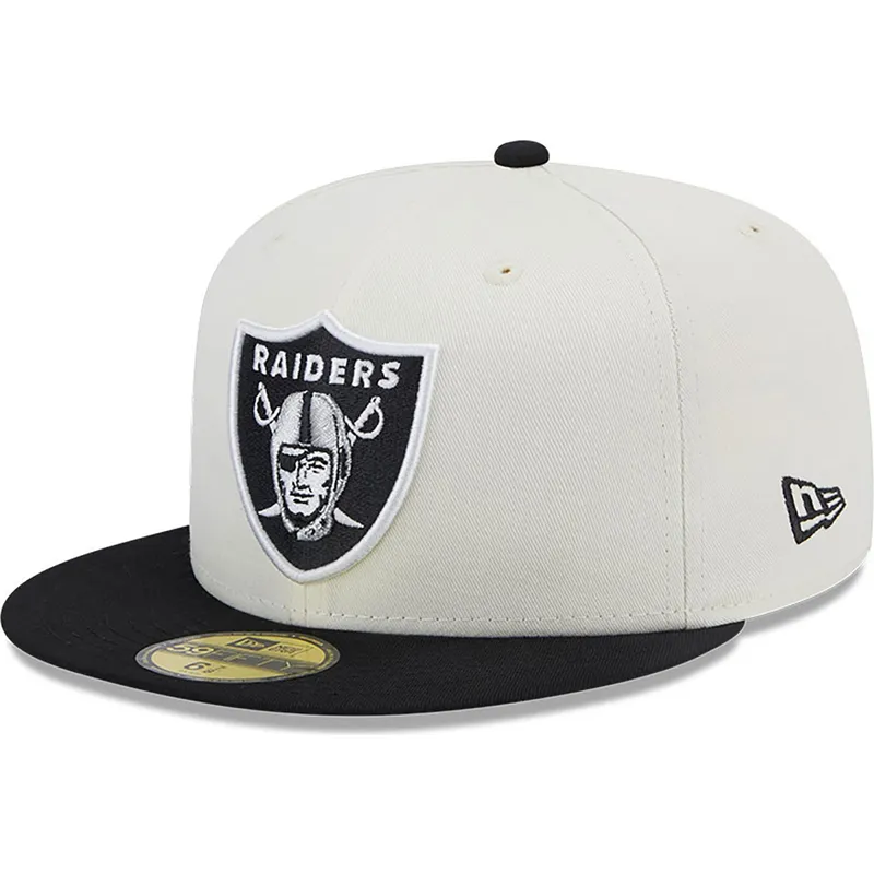 kasketter-flad-hvid-tilpasset-59fifty-championships-fra-las-vegas-raiders-nfl-af-new-era