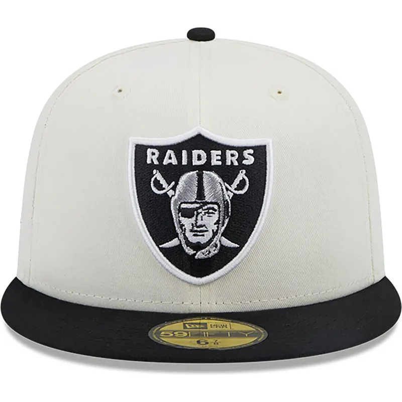kasketter-flad-hvid-tilpasset-59fifty-championships-fra-las-vegas-raiders-nfl-af-new-era