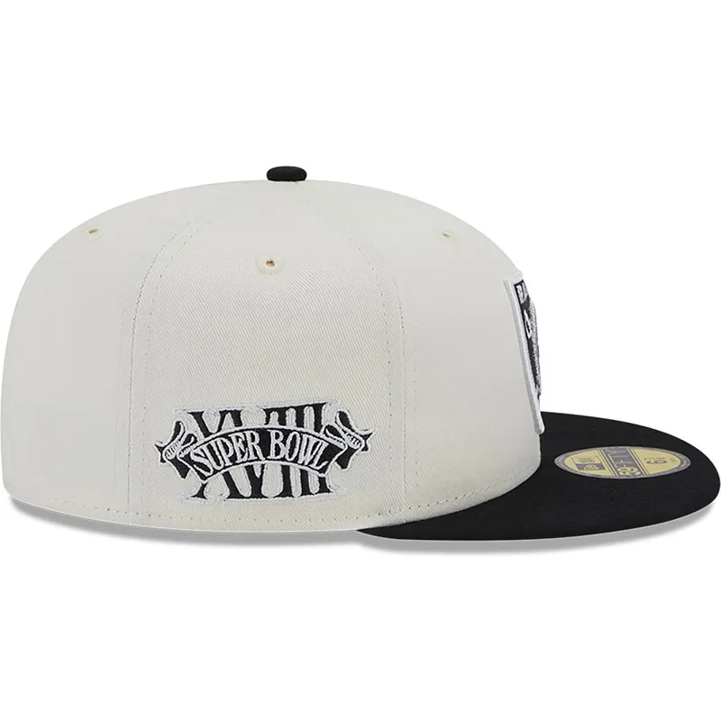 kasketter-flad-hvid-tilpasset-59fifty-championships-fra-las-vegas-raiders-nfl-af-new-era