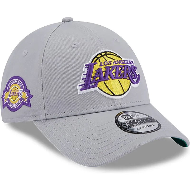 gra-justerbar-kurvet-kasket-9forty-team-side-patch-fra-los-angeles-lakers-nba-fra-new-era