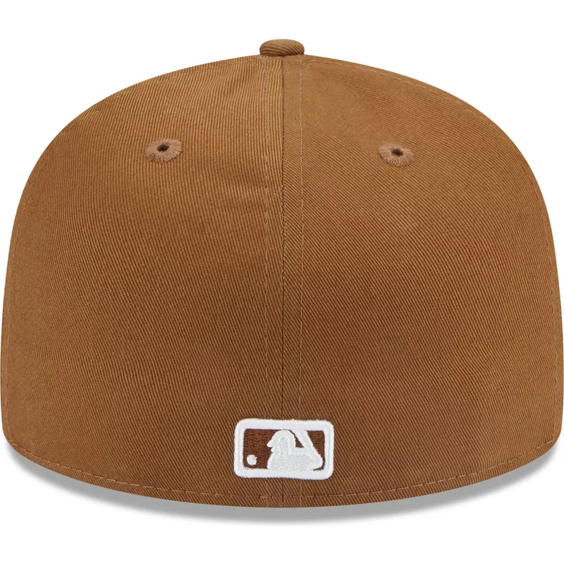 new-era-flat-brim-59fifty-team-outline-los-angeles-dodgers-mlb-brown-fitted-cap