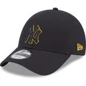 new-era-new-york-yankees-mlb-9forty-team-outline-justerbar-marinebla-buet-kasket