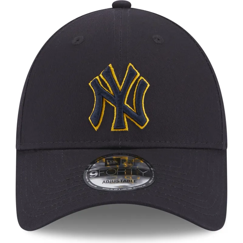 kasketter-buet-marinebla-justerbar-rem-9forty-team-outline-fra-new-york-yankees-mlb-af-new-era