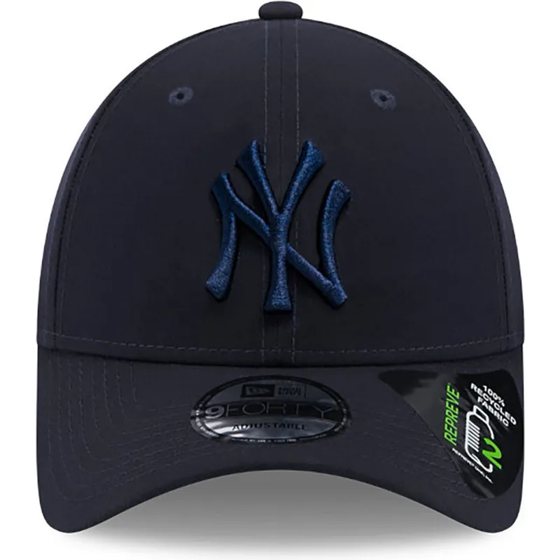 kasketter-buet-marinebla-justerbar-rem-9forty-repreve-fra-new-york-yankees-mlb-af-new-era