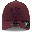 kasketter-buet-rod-justerbar-rem-granate-granate-9forty-repreve-fra-las-vegas-raiders-nfl-af-new-era