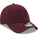 kasketter-buet-rod-justerbar-rem-granate-granate-9forty-repreve-fra-las-vegas-raiders-nfl-af-new-era