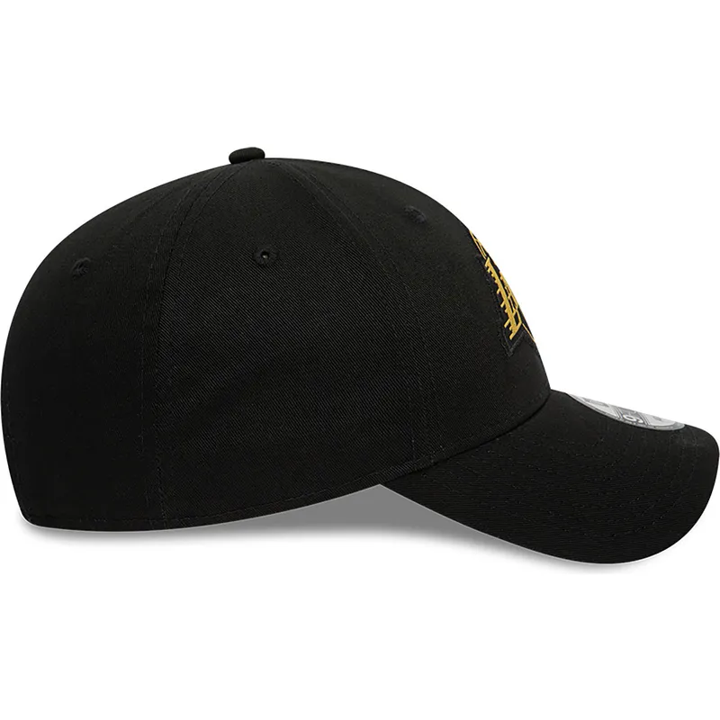 kasketter-buet-sort-justerbar-rem-9forty-metallic-badge-fra-los-angeles-lakers-nba-af-new-era