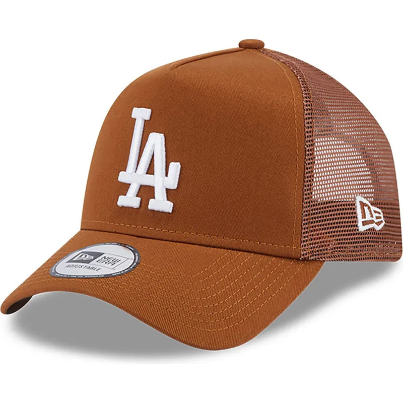 kasketter-buet-brun-snapback-a-frame-league-essential-fra-los-angeles-dodgers-mlb-af-new-era