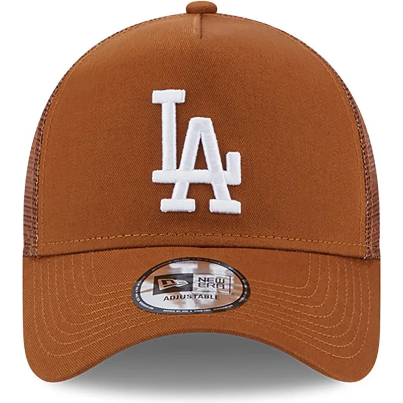 kasketter-buet-brun-snapback-a-frame-league-essential-fra-los-angeles-dodgers-mlb-af-new-era