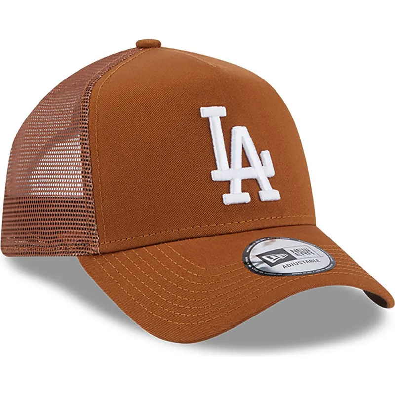 kasketter-buet-brun-snapback-a-frame-league-essential-fra-los-angeles-dodgers-mlb-af-new-era