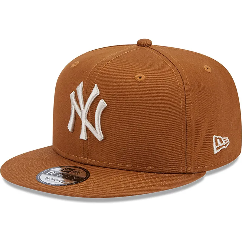 kasketter-flad-brun-snapback-9fifty-league-essential-fra-new-york-yankees-mlb-af-new-era