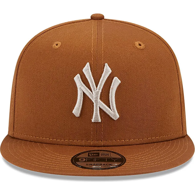 kasketter-flad-brun-snapback-9fifty-league-essential-fra-new-york-yankees-mlb-af-new-era