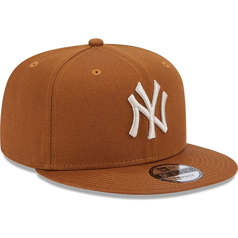 kasketter-flad-brun-snapback-9fifty-league-essential-fra-new-york-yankees-mlb-af-new-era