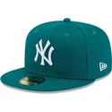 kasketter-flad-gron-tilpasset-59fifty-league-essential-fra-new-york-yankees-mlb-af-new-era