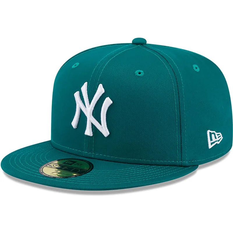 kasketter-flad-gron-tilpasset-59fifty-league-essential-fra-new-york-yankees-mlb-af-new-era
