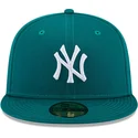 kasketter-flad-gron-tilpasset-59fifty-league-essential-fra-new-york-yankees-mlb-af-new-era
