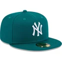 kasketter-flad-gron-tilpasset-59fifty-league-essential-fra-new-york-yankees-mlb-af-new-era