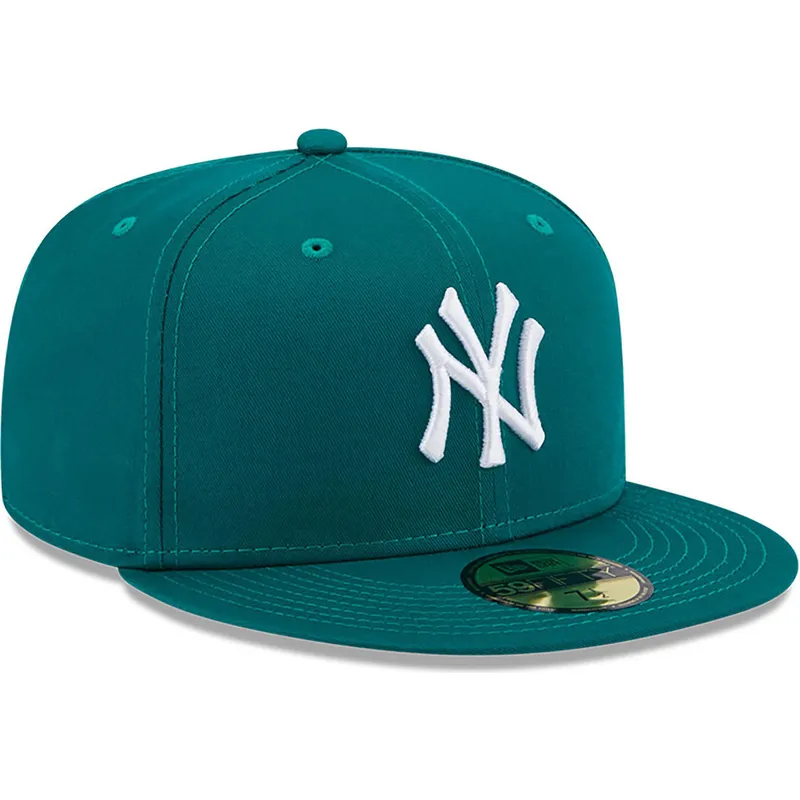 kasketter-flad-gron-tilpasset-59fifty-league-essential-fra-new-york-yankees-mlb-af-new-era