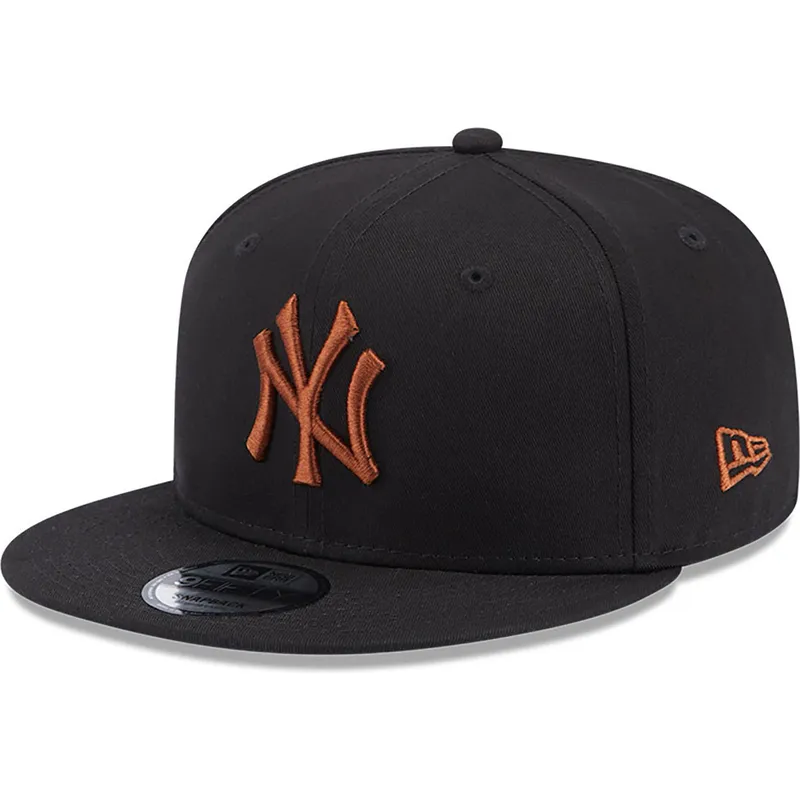 kasketter-flad-sort-snapback-marron-9fifty-league-essential-fra-new-york-yankees-mlb-af-new-era