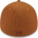 brun-justerbar-cap-med-buet-skygge-og-brunt-logo-39thirty-league-essential-fra-new-york-yankees-mlb-fra-new-era
