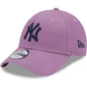 new-era-9forty-league-essential-justerbar-violet-buet-kasket-med-marineblat-logo-new-york-yankees-mlb