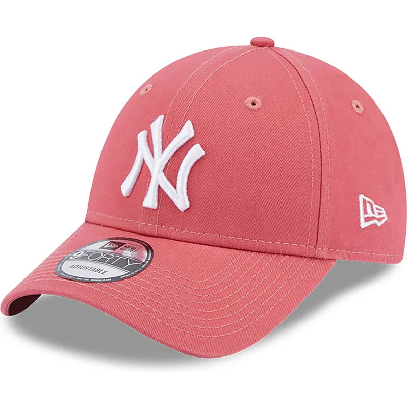 kasketter-buet-rosa-justerbar-rem-claro-9forty-league-essential-fra-new-york-yankees-mlb-af-new-era