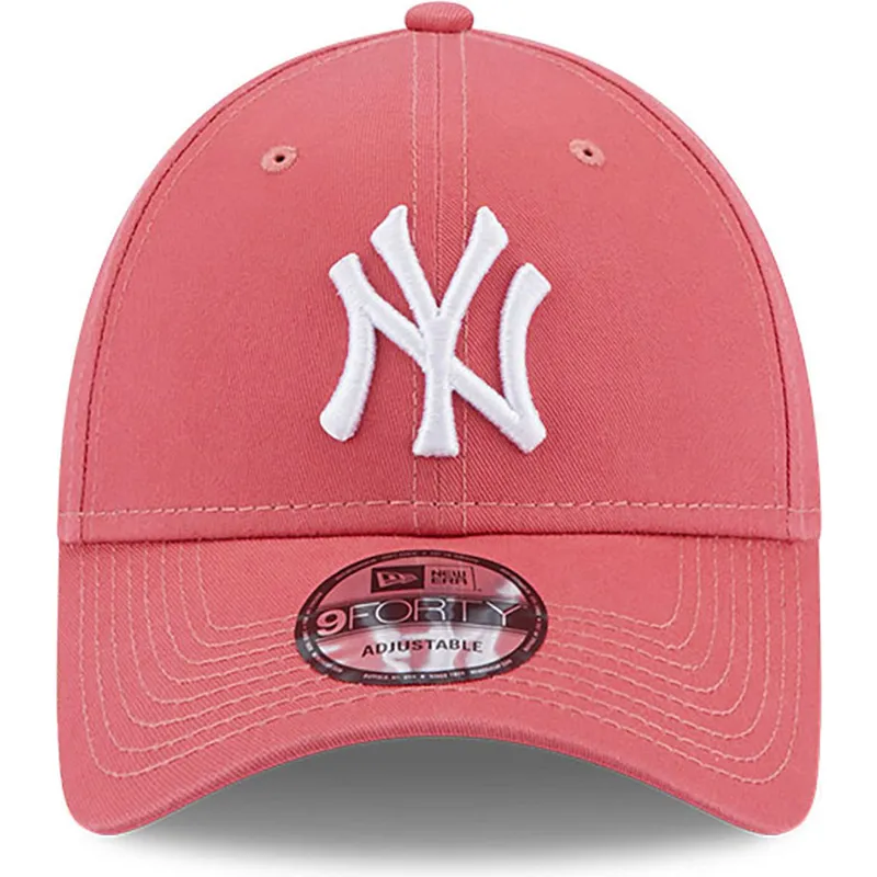 kasketter-buet-rosa-justerbar-rem-claro-9forty-league-essential-fra-new-york-yankees-mlb-af-new-era