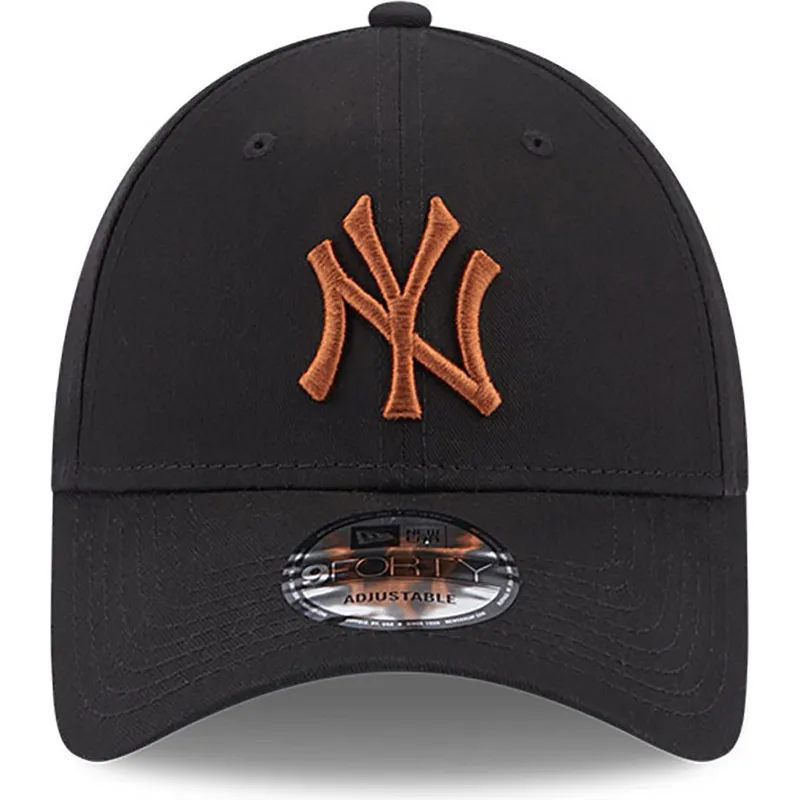 kasketter-buet-sort-justerbar-rem-marron-9forty-league-essential-fra-new-york-yankees-mlb-af-new-era