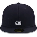 kasketter-flad-marinebla-tilpasset-59fifty-reverse-fra-new-york-yankees-mlb-af-new-era