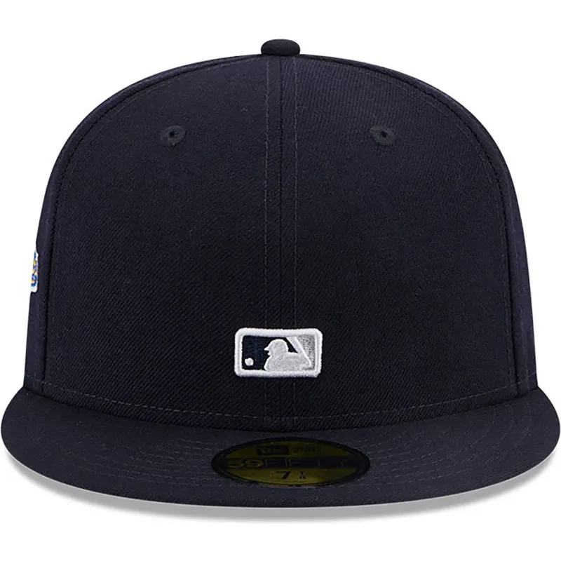 kasketter-flad-marinebla-tilpasset-59fifty-reverse-fra-new-york-yankees-mlb-af-new-era